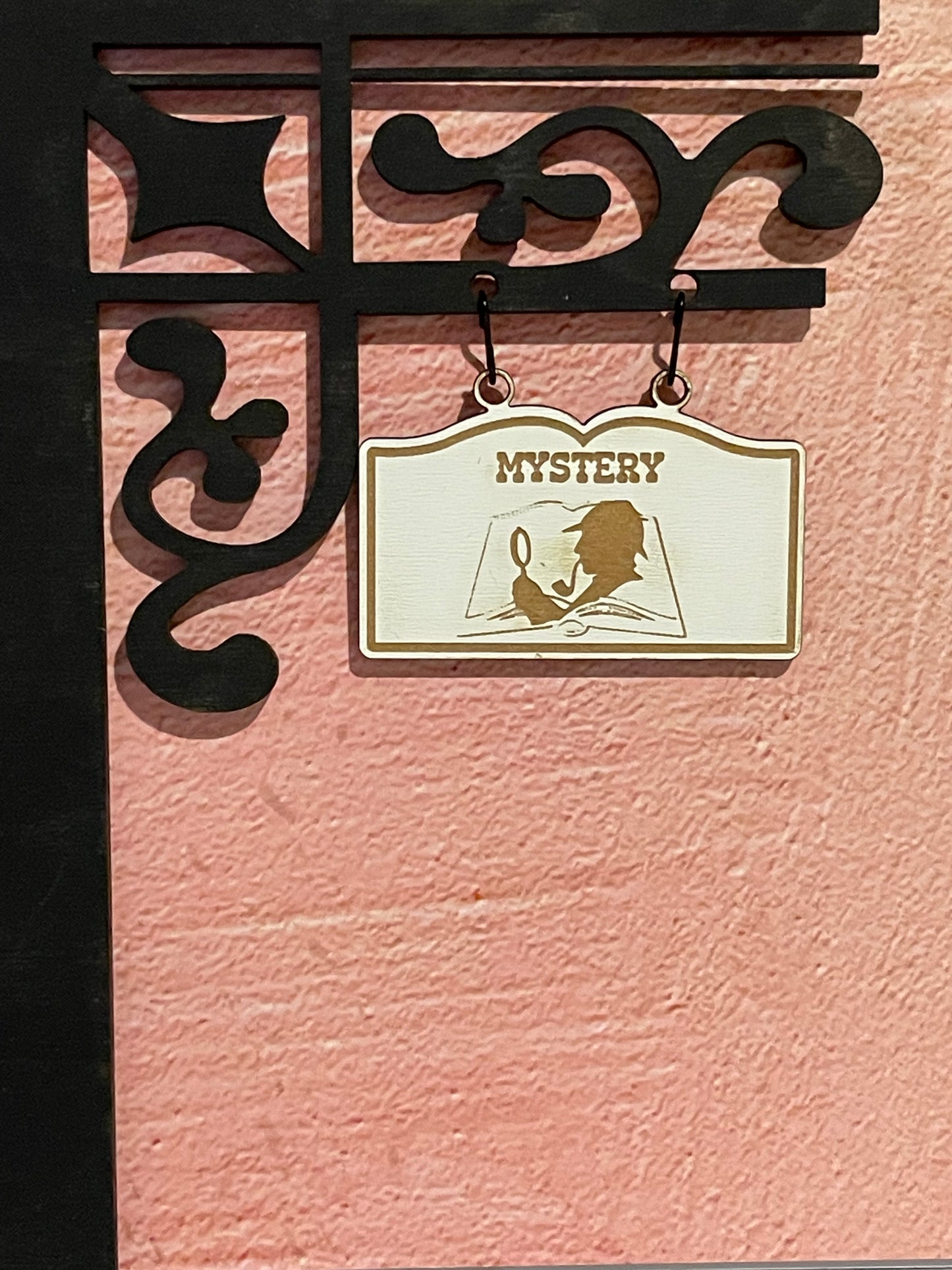 Bookshelf Dividers and Organizers with Genre Hanging Signs