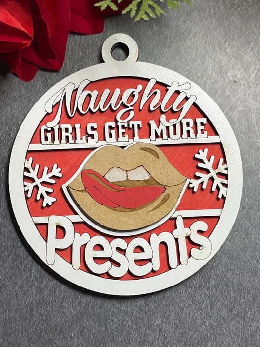 Naughty Christmas Tree Ornaments