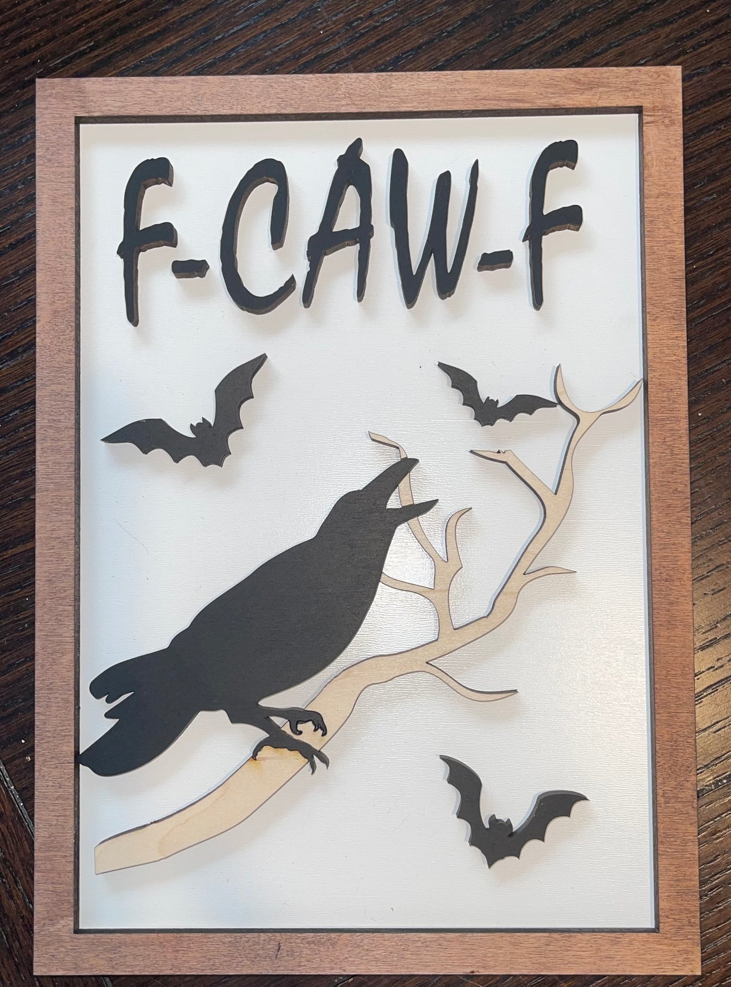 F-CAW-F Sign - Halloween, Adult, Funny
