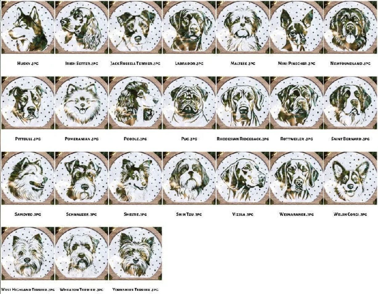 Dog Breed Snowglobe Ornaments - Personalized