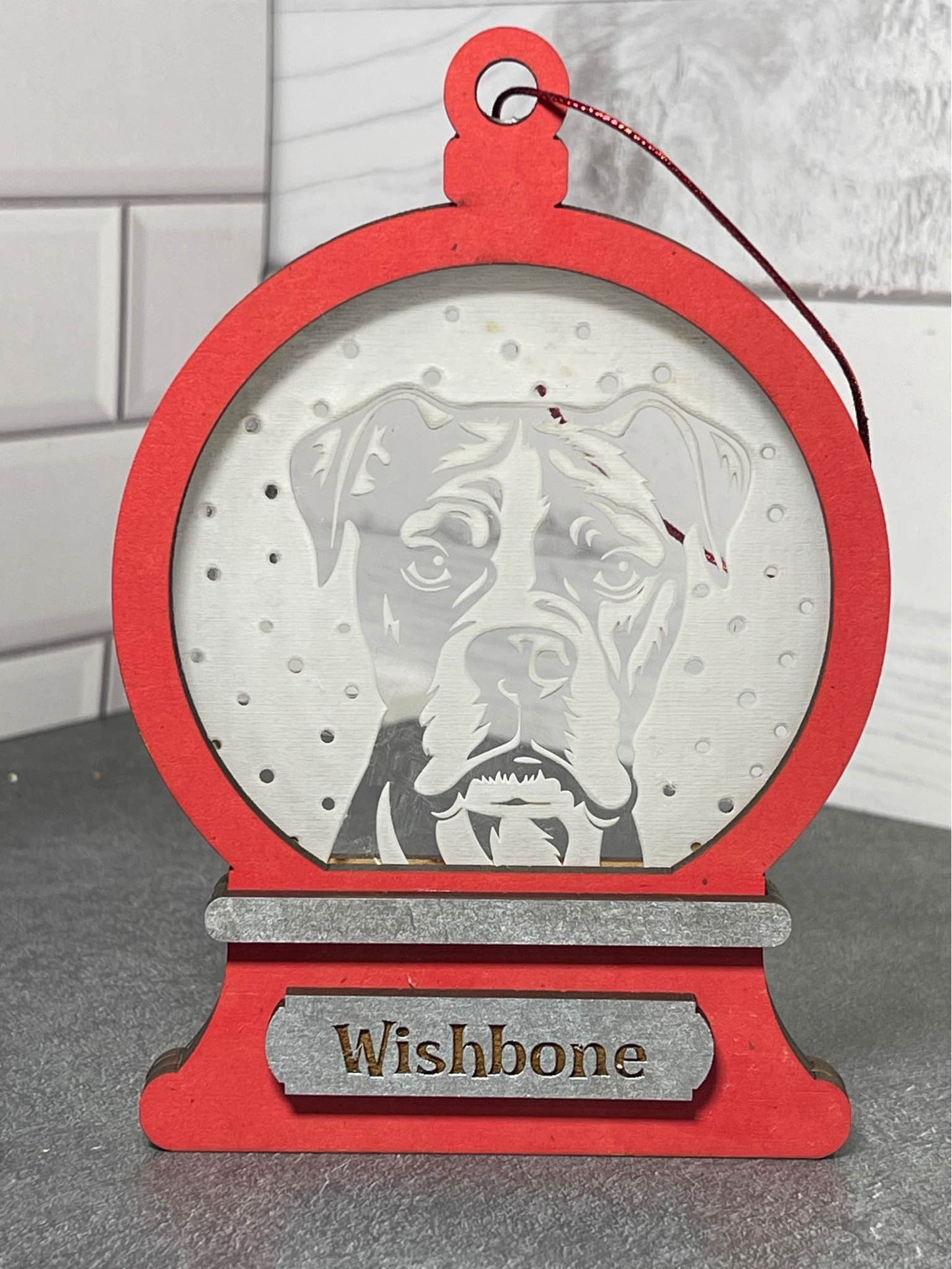 Dog Breed Snowglobe Ornaments - Personalized