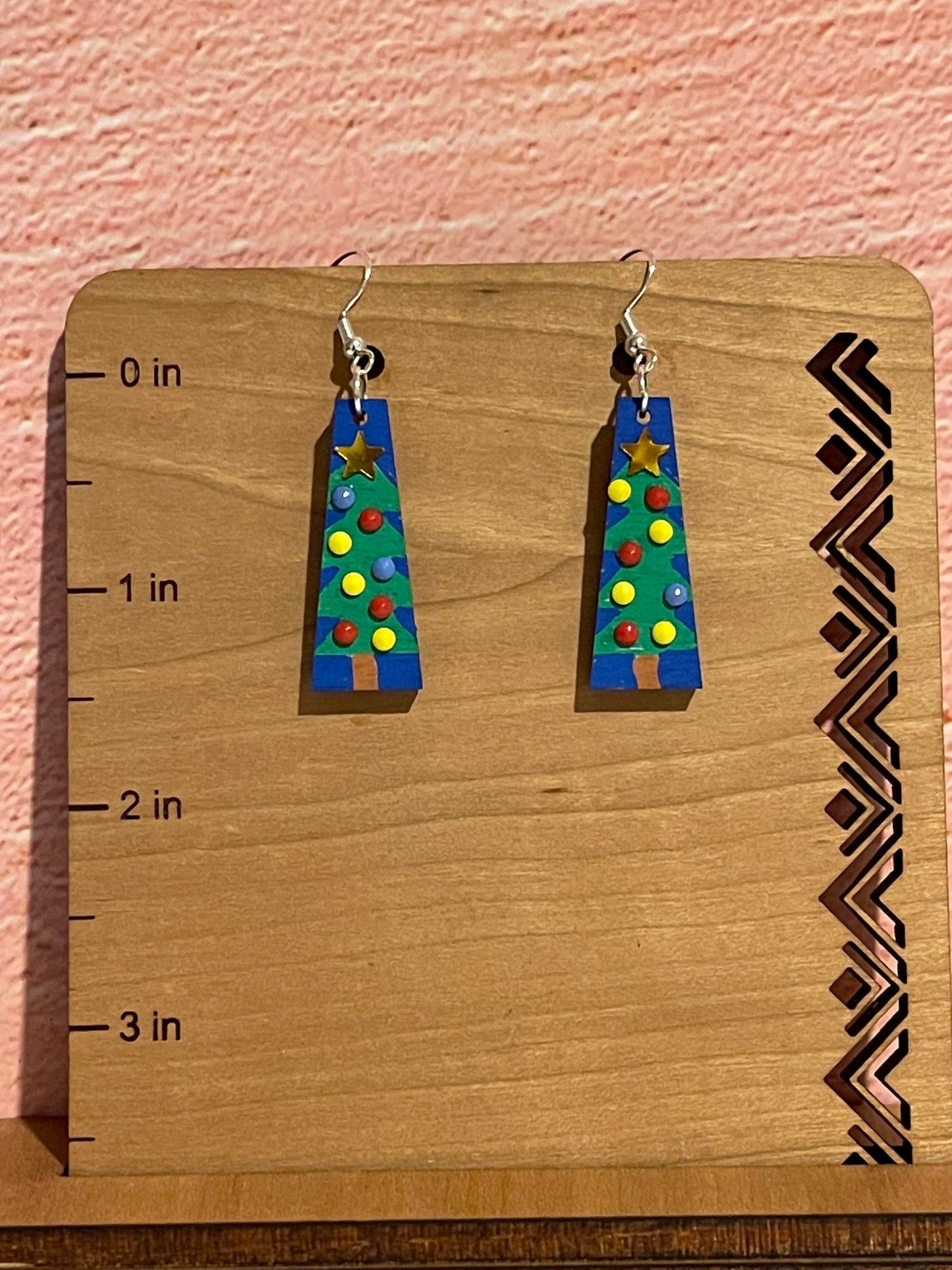 Christmas Trees with Ornaments Earrings