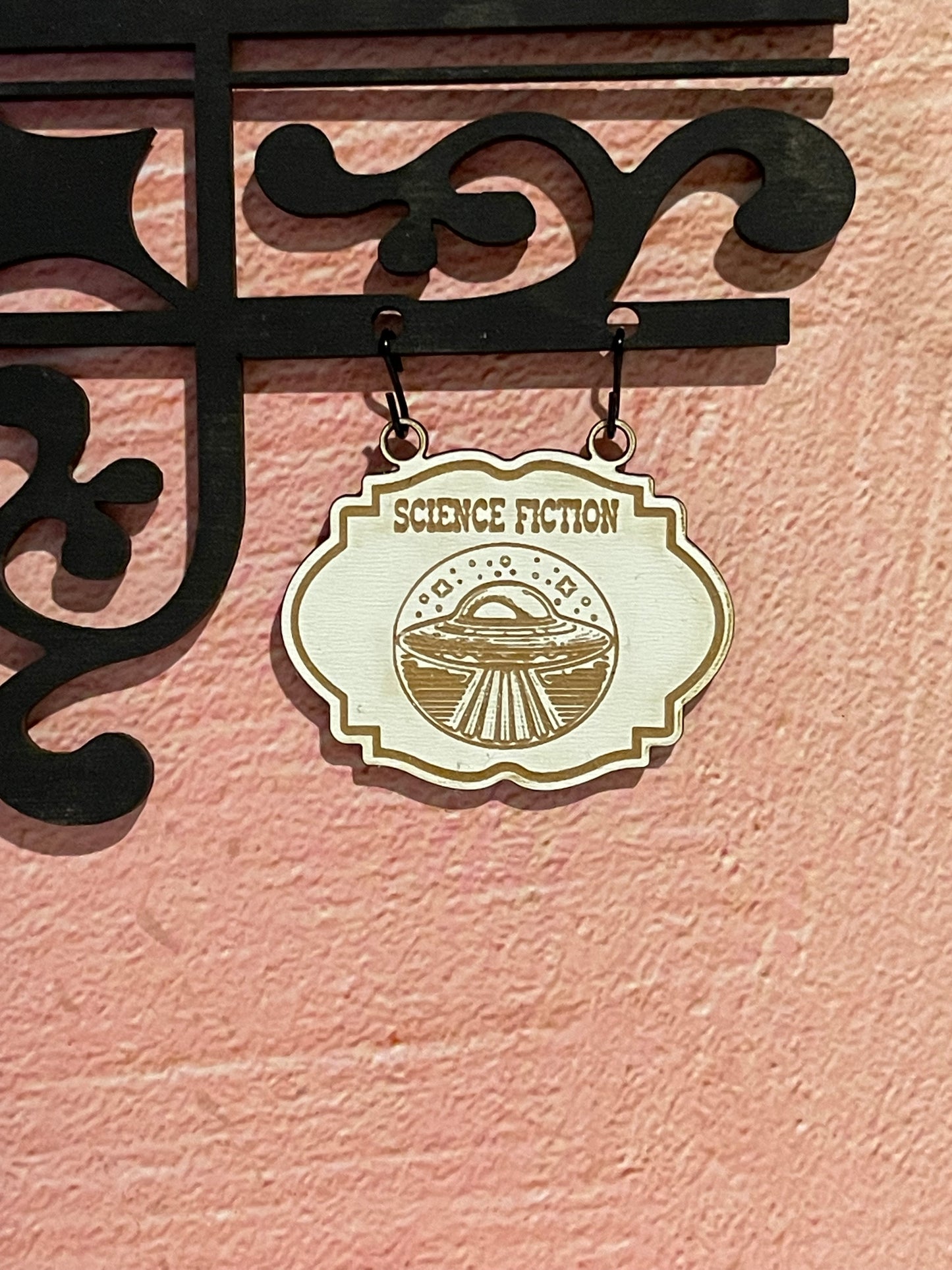 Bookshelf Dividers and Organizers with Genre Hanging Signs