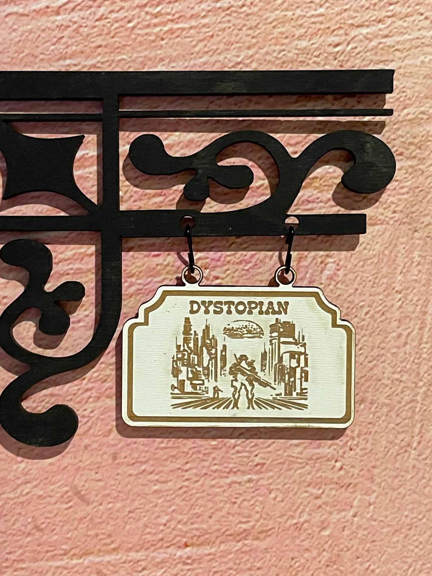 Bookshelf Dividers and Organizers with Genre Hanging Signs