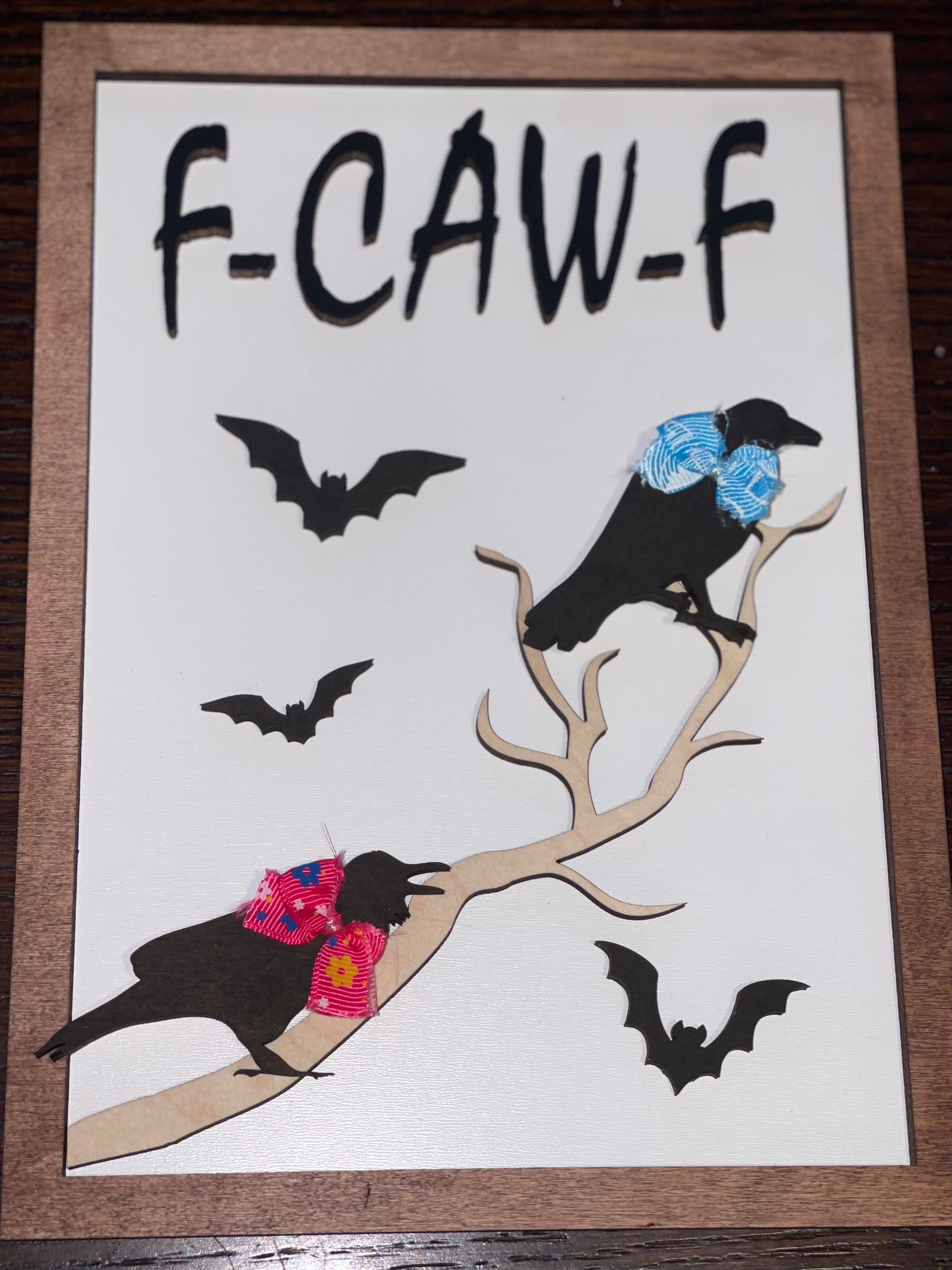 F-CAW-F Sign - Halloween, Adult, Funny