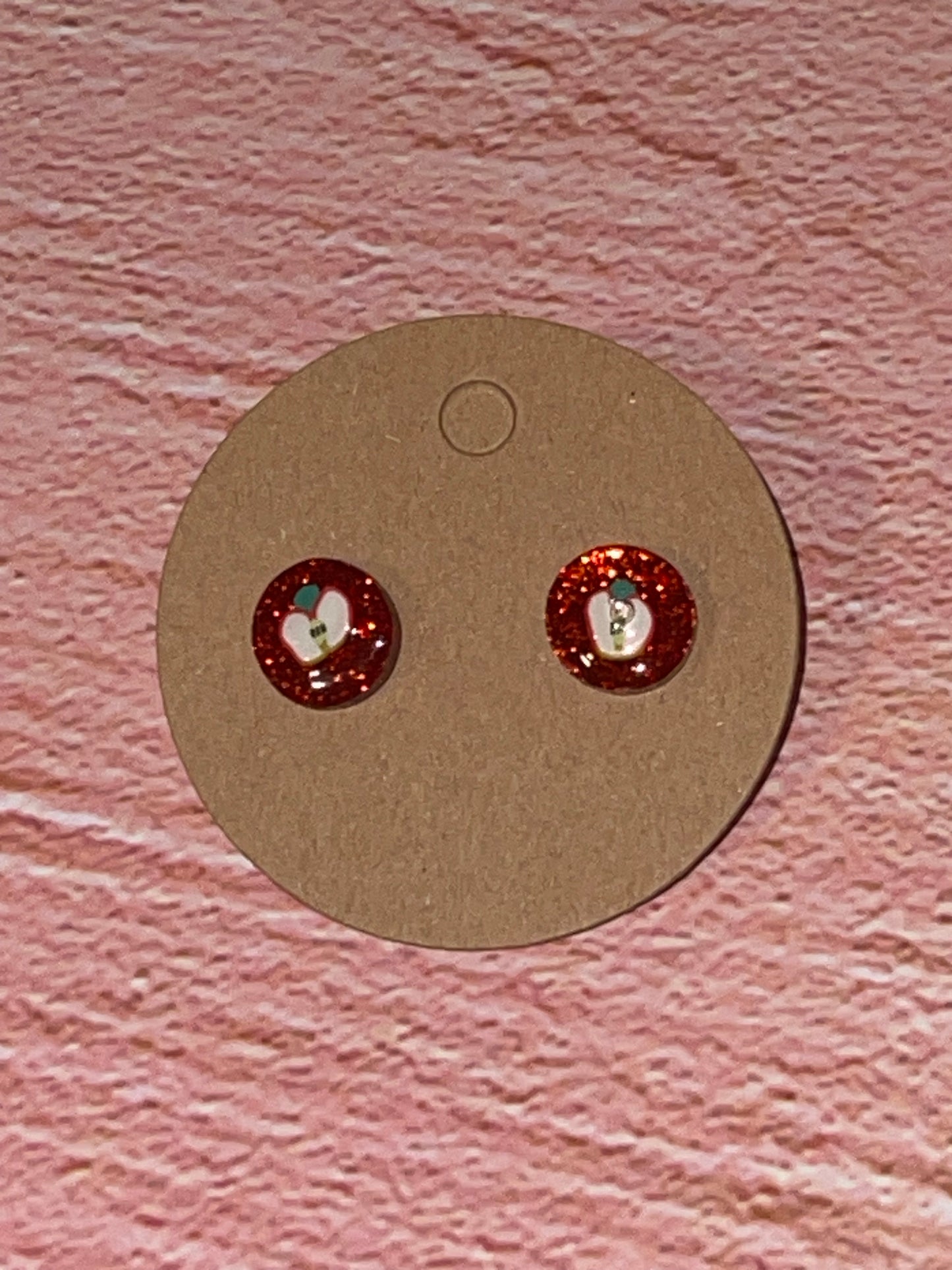 Fun Stud Earrings - Sparkling Acrylic with Food Shapes