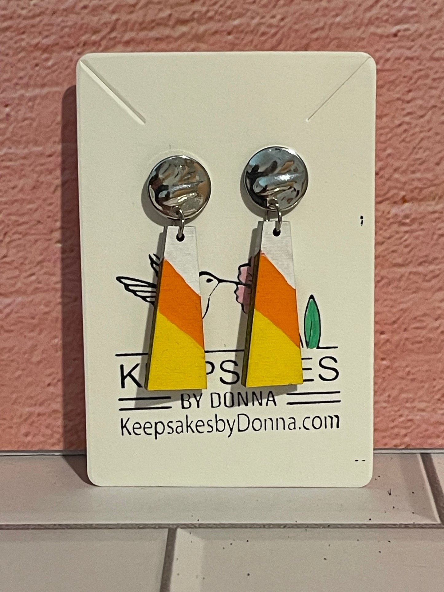 Candy Corn Stud Earrings