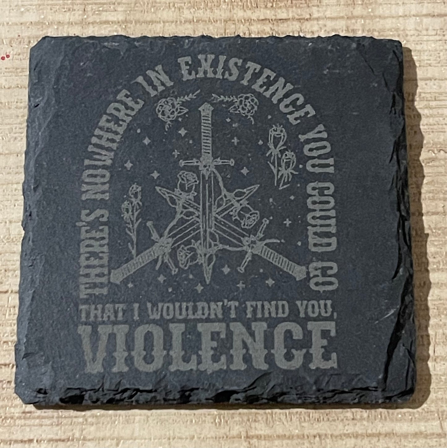 Slate Coasters (4 pack) - Fourth Wing
