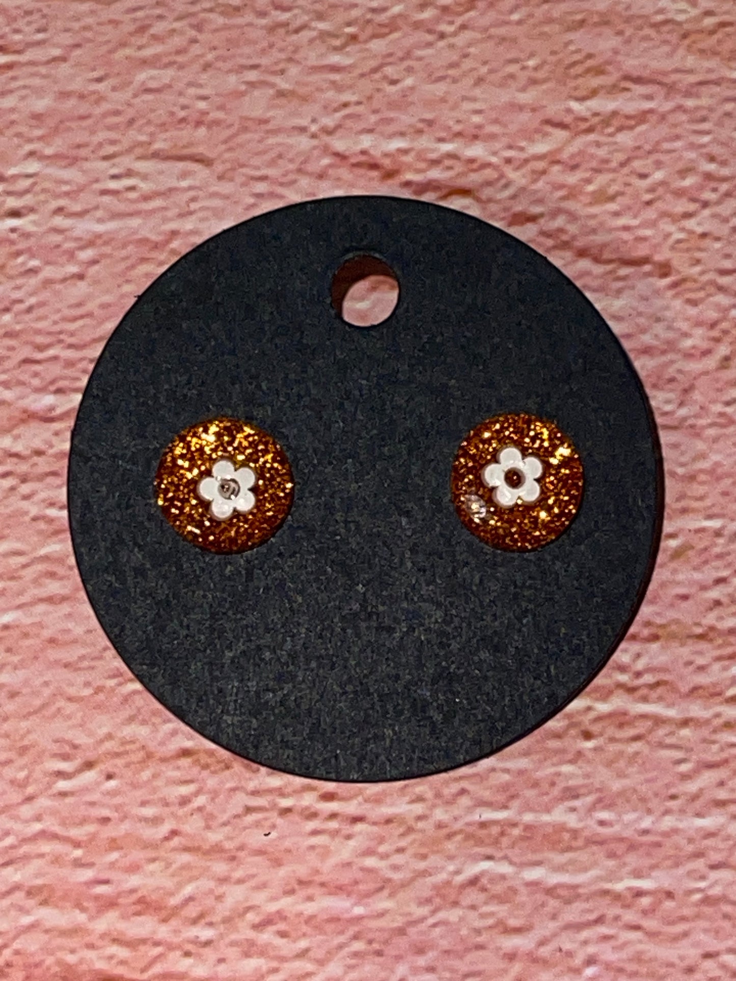 Fun Stud Earrings - Sparkling Acrylic with Nature Shapes