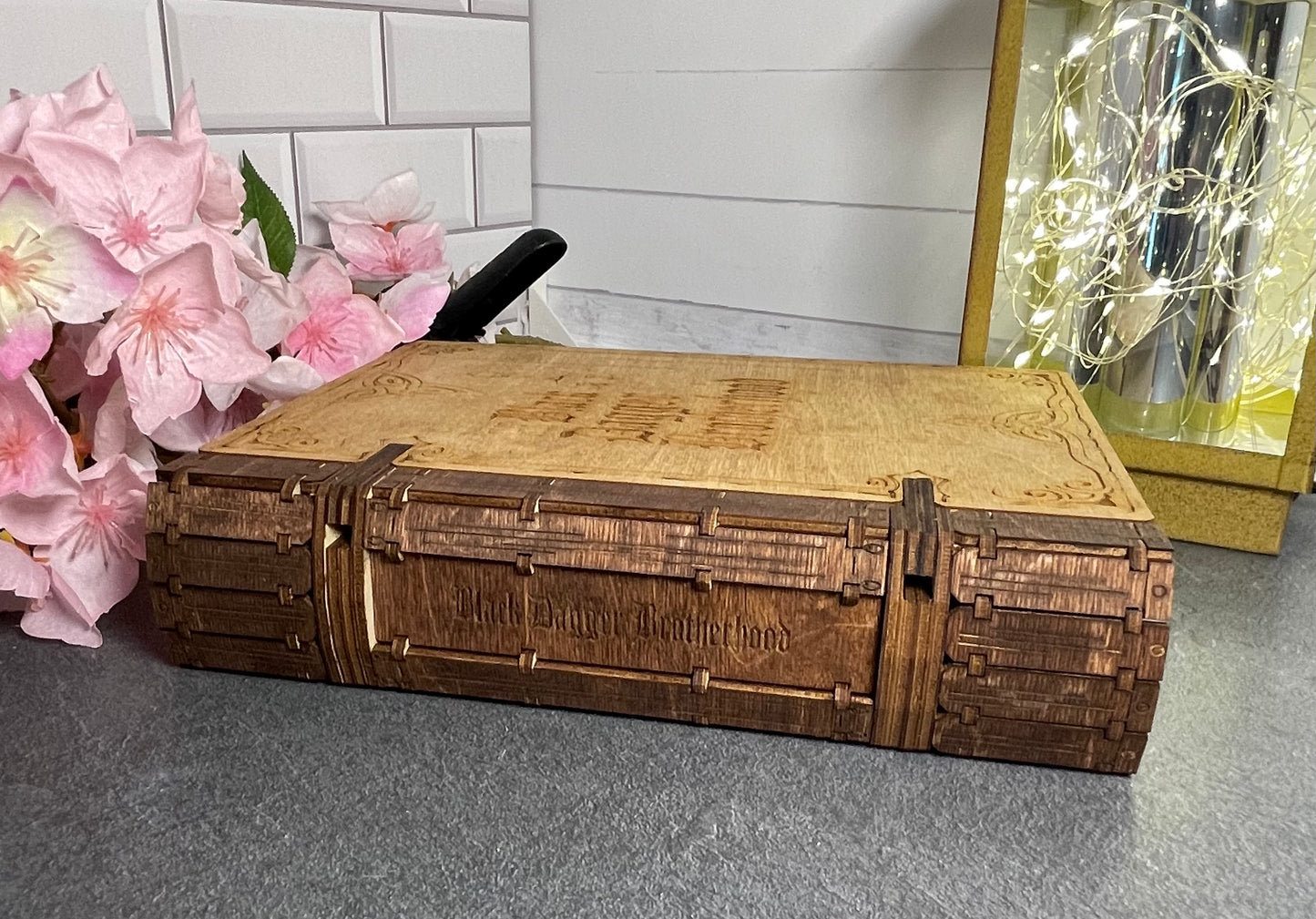 Book Box, Medium Book, Laser Cut, BDB Cover