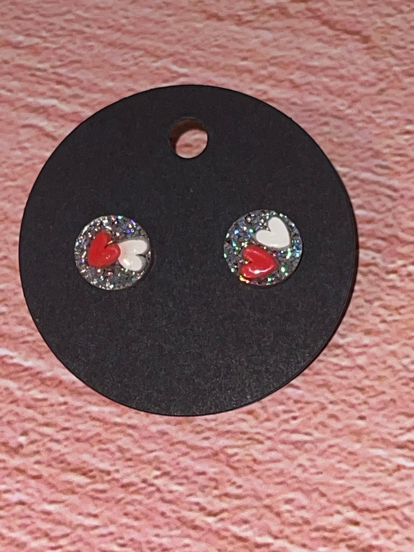 Fun Stud Earrings - Sparkling Acrylic with Nature Shapes