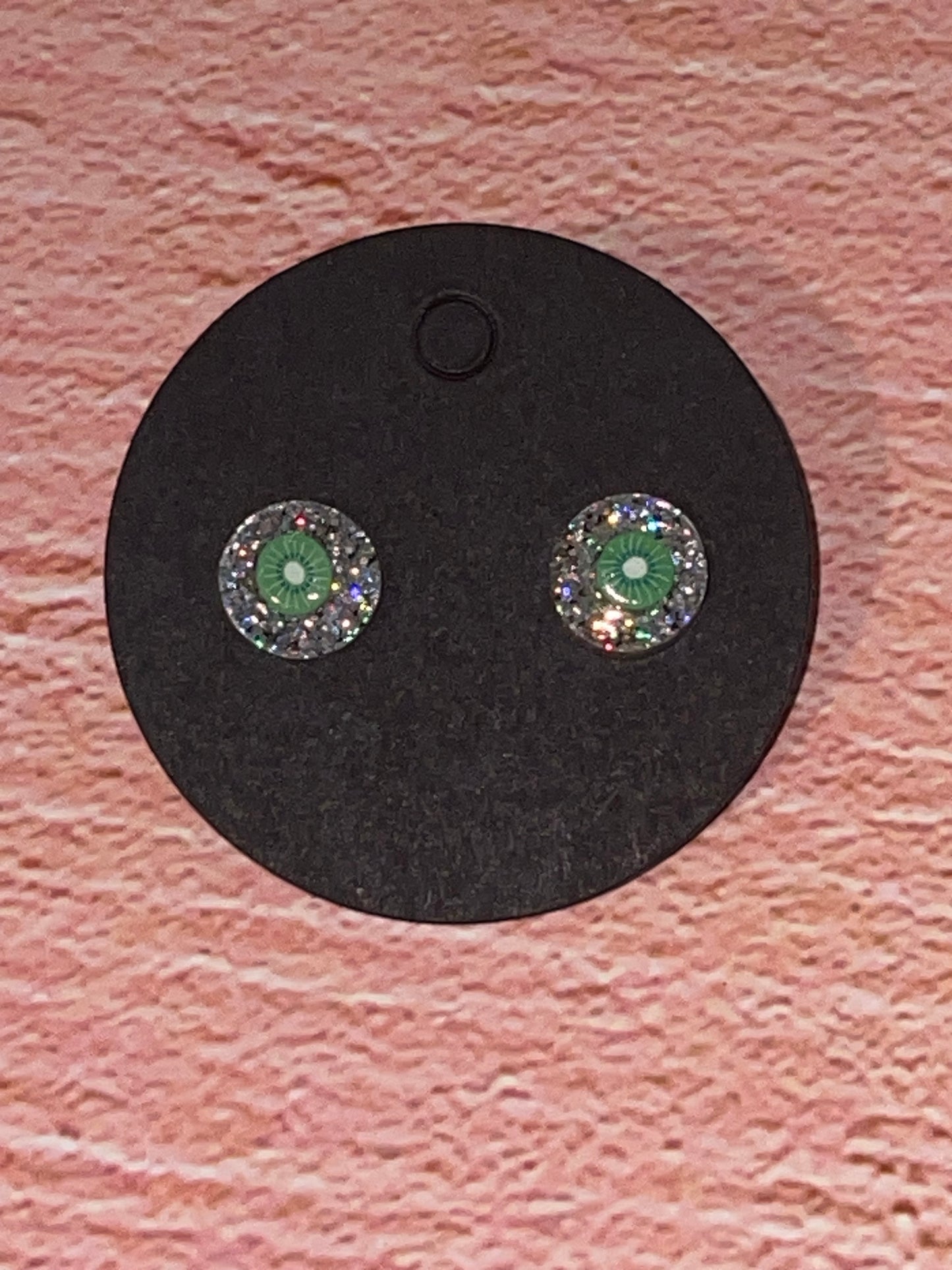 Fun Stud Earrings - Sparkling Acrylic with Food Shapes