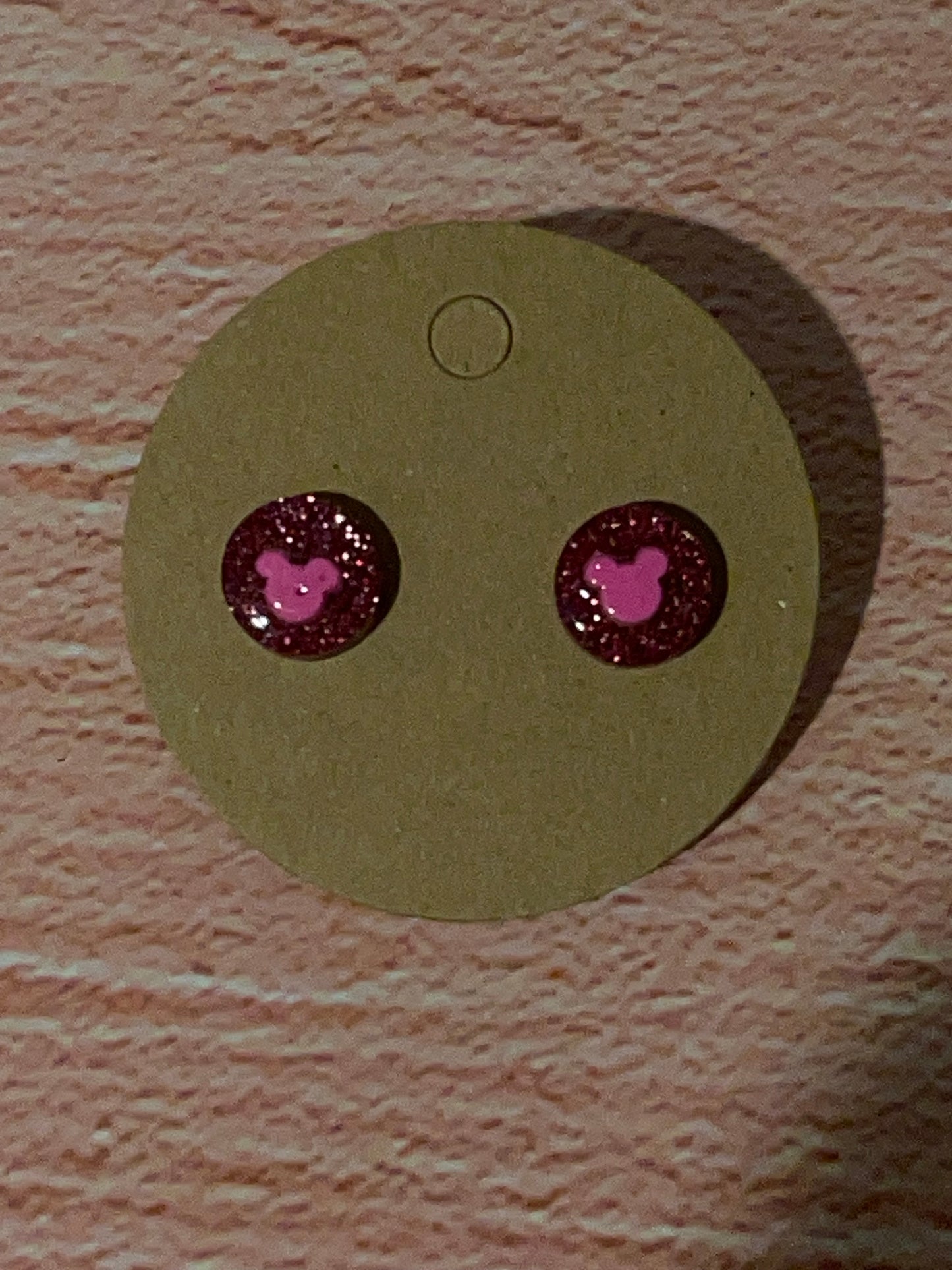 Fun Stud Earrings - Sparkling Acrylic with Nature Shapes