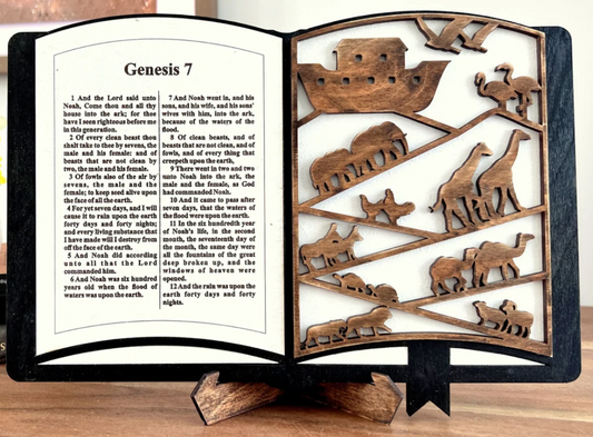 Open Bible Sign with Interchangeable Verses