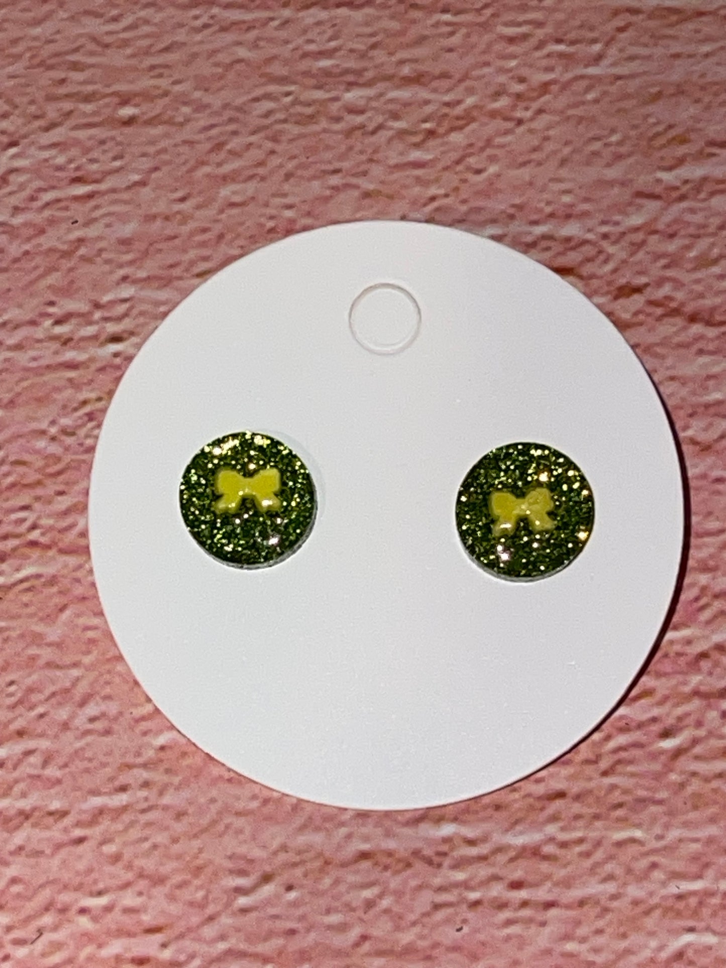 Fun Stud Earrings - Sparkling Acrylic with Nature Shapes