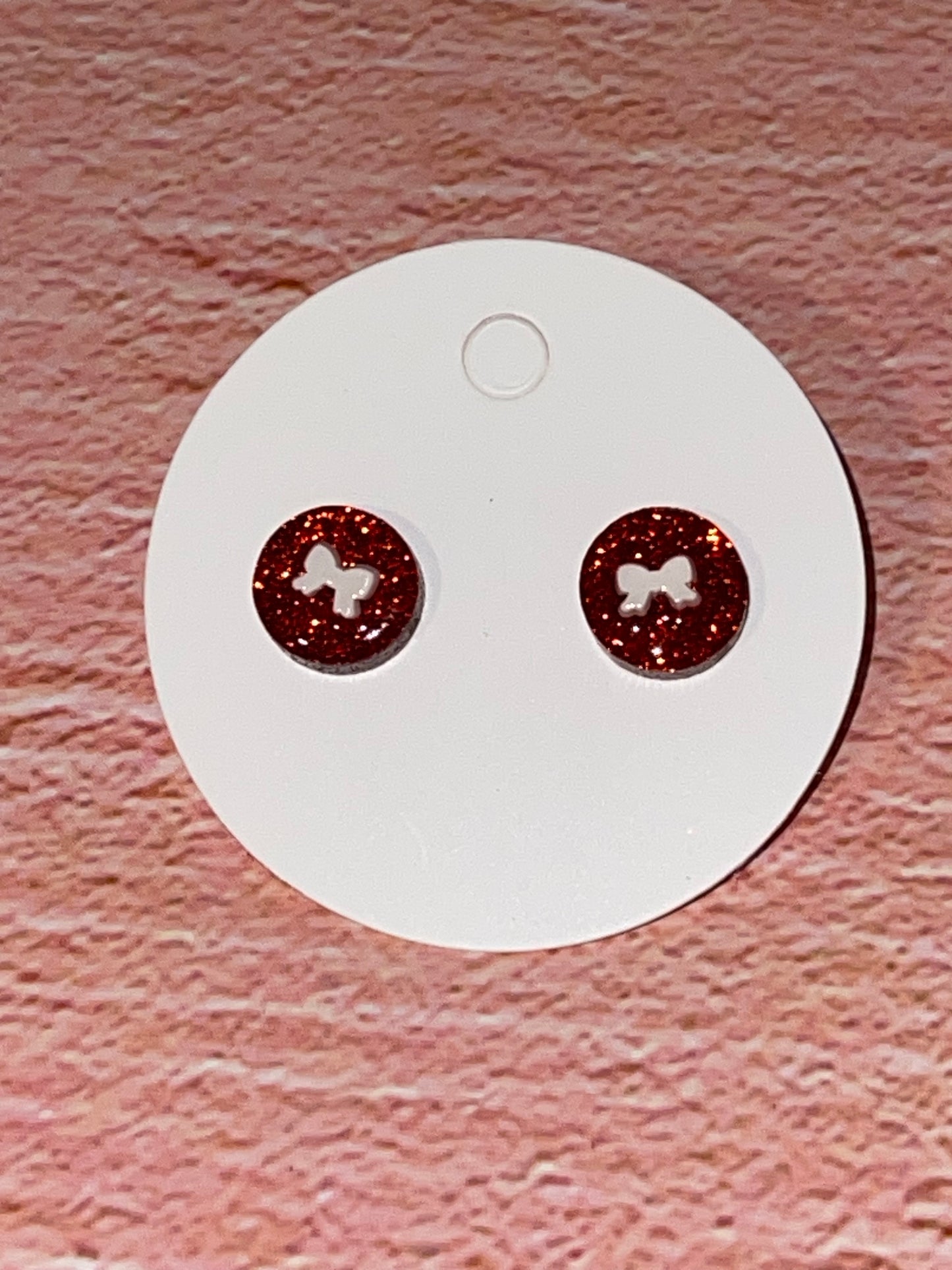 Fun Stud Earrings - Sparkling Acrylic with Nature Shapes