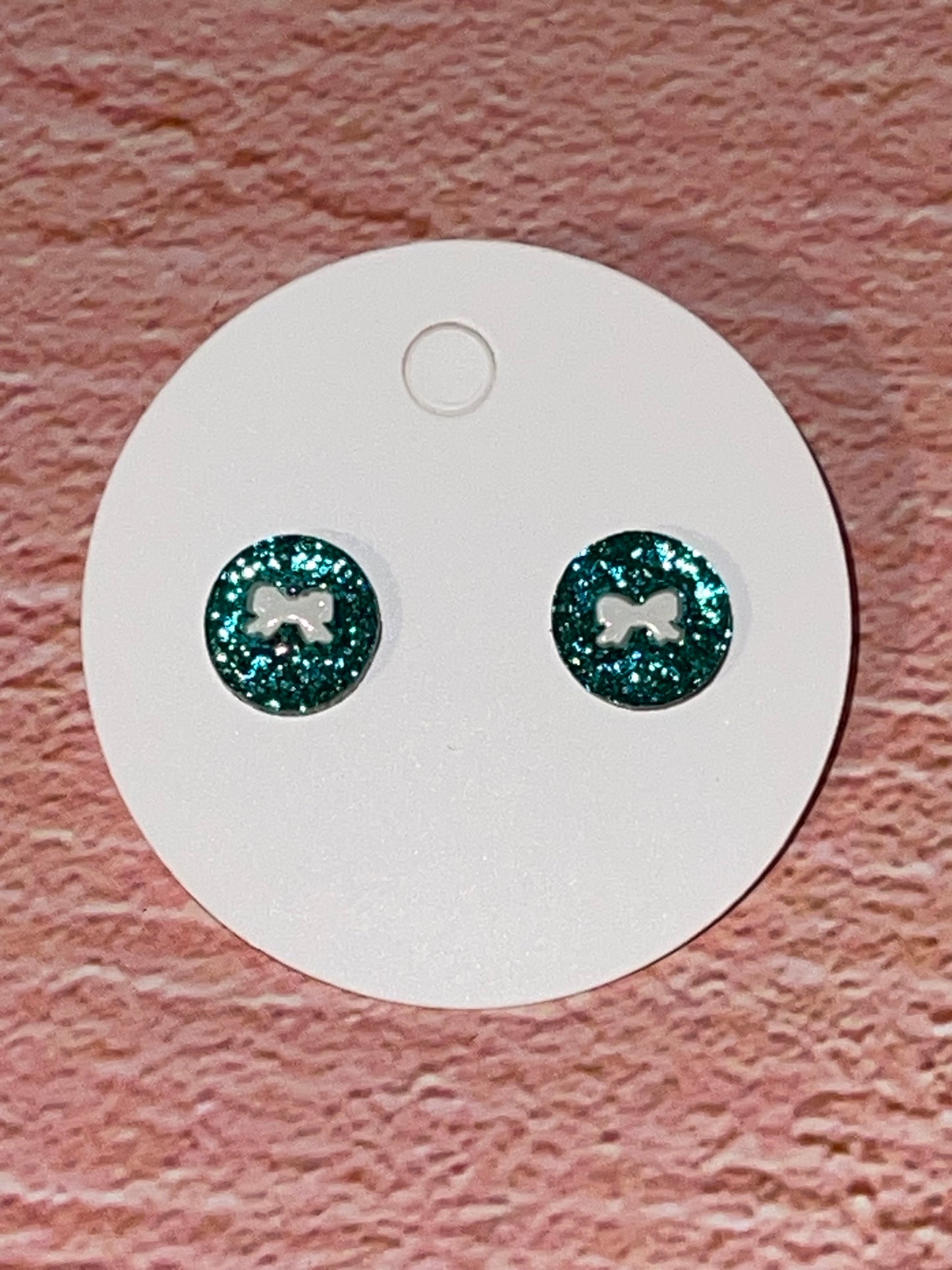 Fun Stud Earrings - Sparkling Acrylic with Nature Shapes