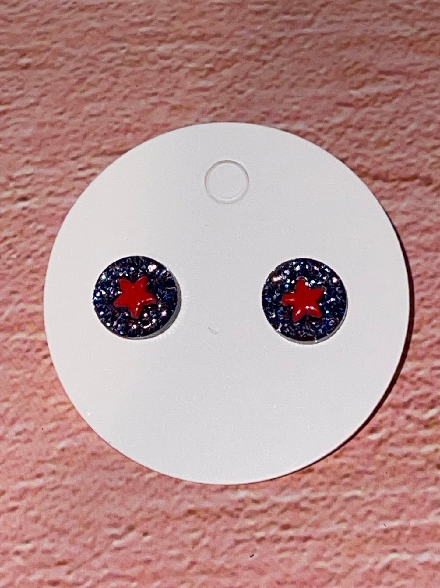 Fun Stud Earrings - Sparkling Acrylic with Nature Shapes