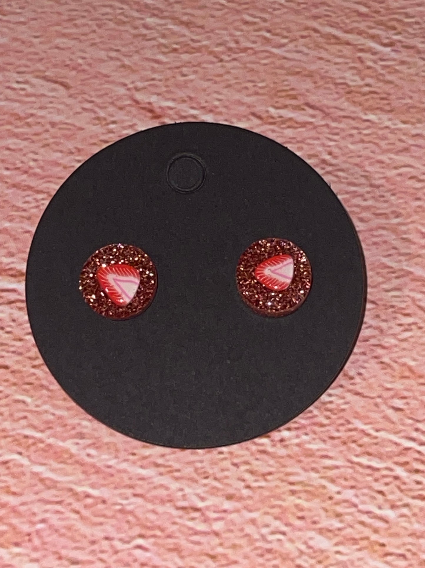 Fun Stud Earrings - Sparkling Acrylic with Food Shapes