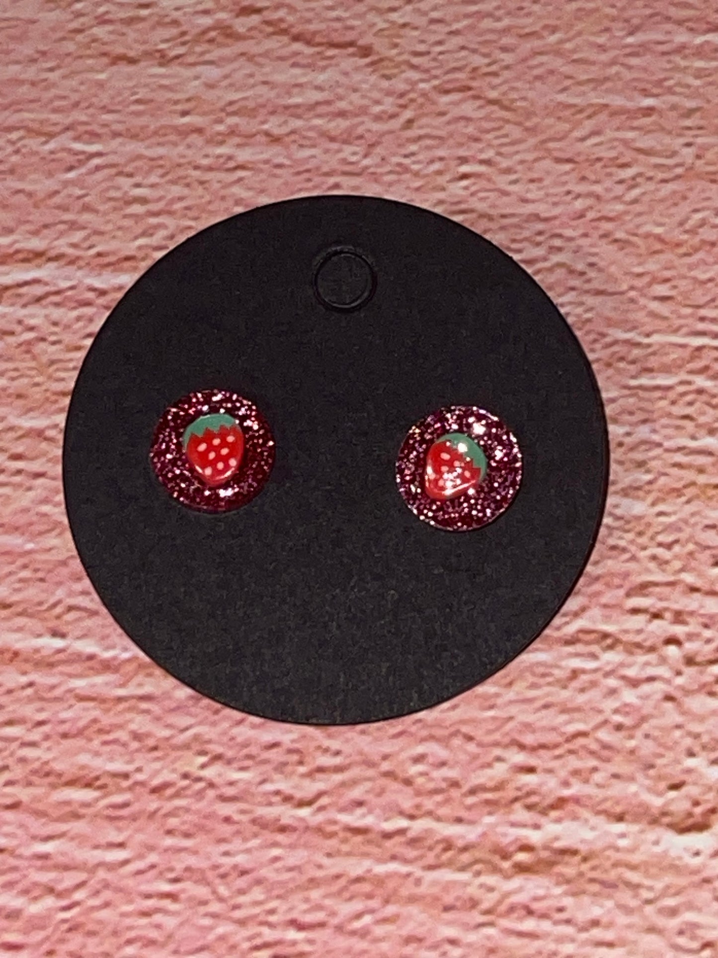 Fun Stud Earrings - Sparkling Acrylic with Food Shapes