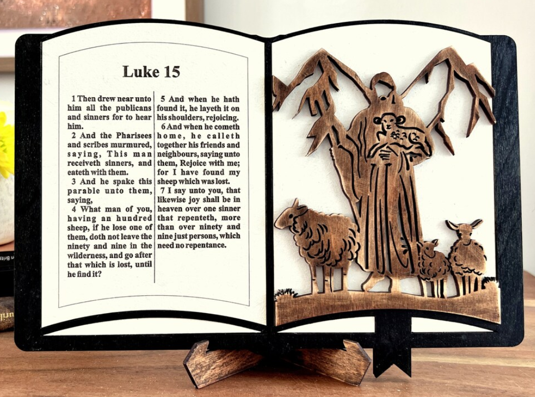 Open Bible Sign with Interchangeable Verses