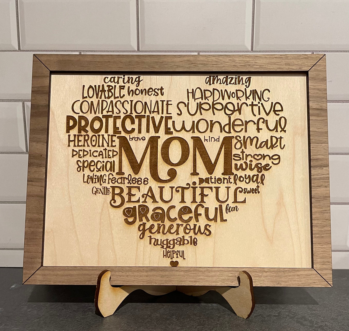 Family Heart Word Art Signs