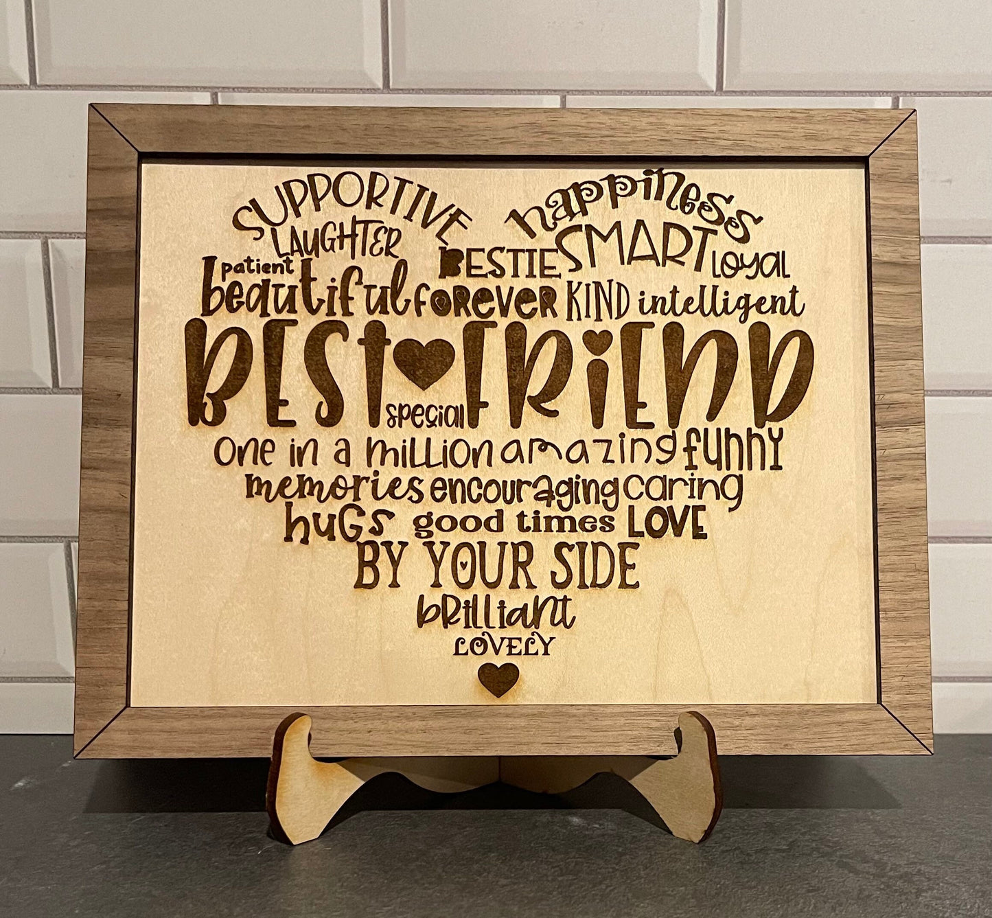 Family Heart Word Art Signs