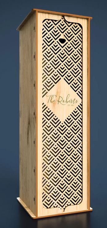 Wine Box Crate, Personalized, Perfect for Wedding, Anniversary, Birthday, Thank You, Christmas, Any Day!