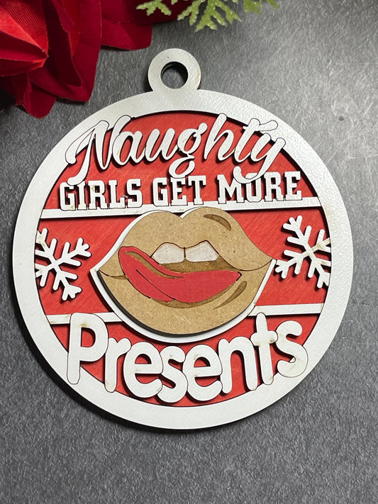 Naughty Christmas Tree Ornaments