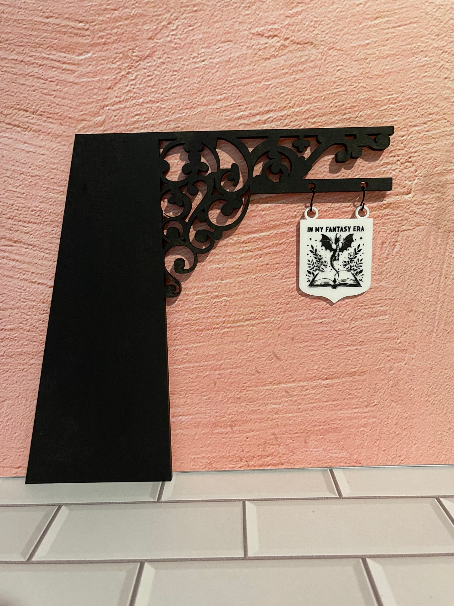 Bookshelf Dividers and Organizers with Genre Hanging Signs