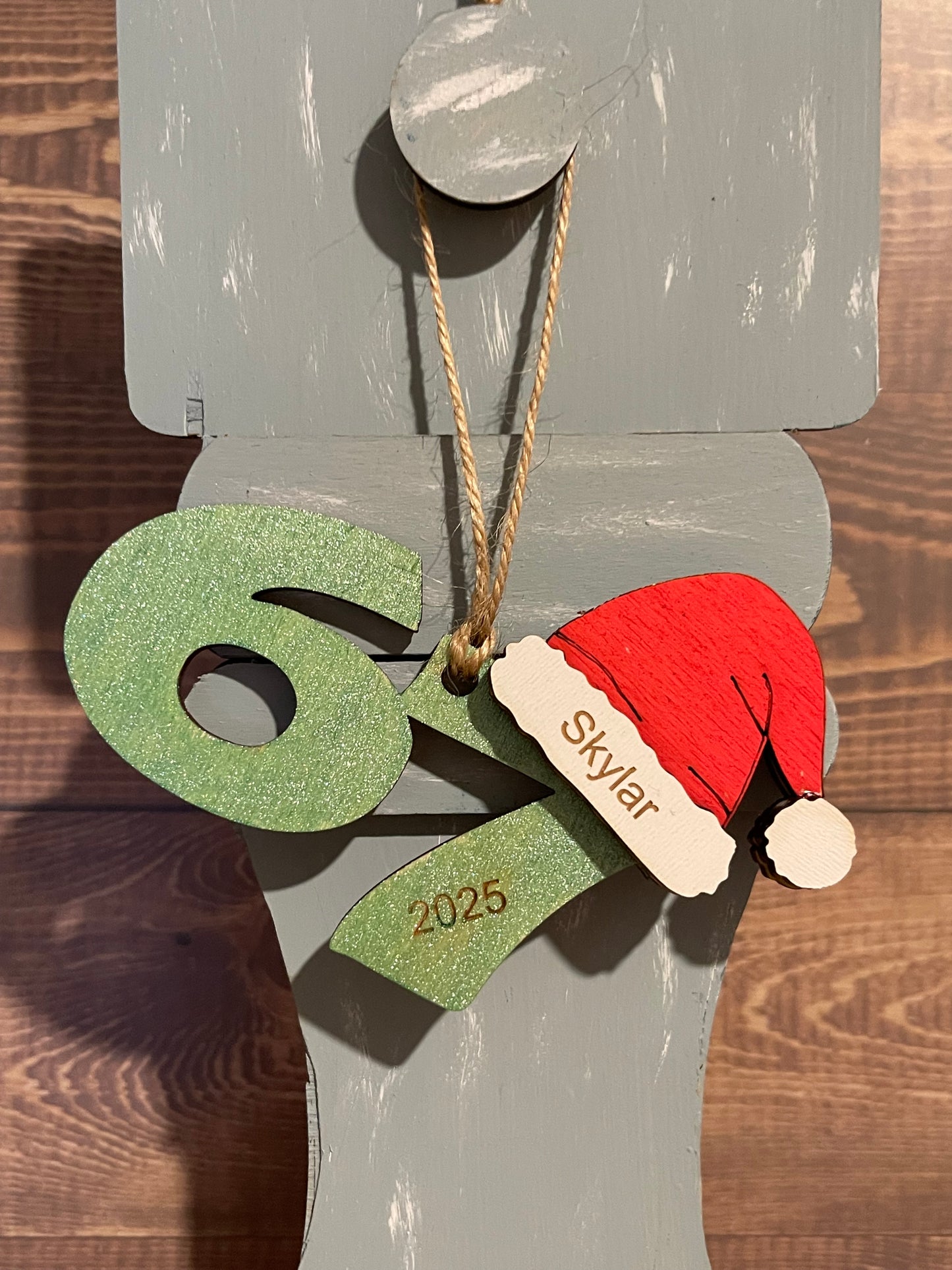 6 7 Christmas Ornament