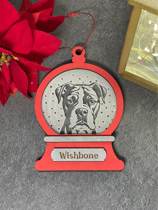 Dog Breed Snowglobe Ornaments - Personalized