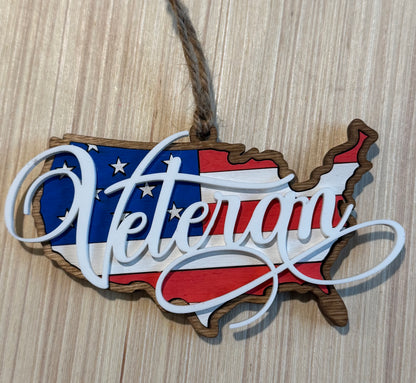 Patriotic USA Ornaments