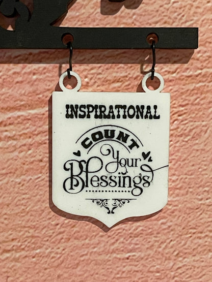 Bookshelf Dividers and Organizers with Genre Hanging Signs