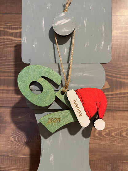 6 7 Christmas Ornament