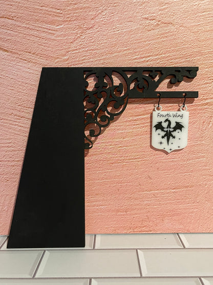 Bookshelf Dividers and Organizers with Genre Hanging Signs