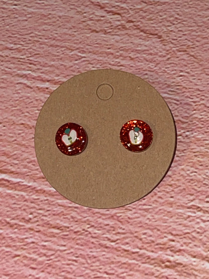 Fun Stud Earrings - Sparkling Acrylic with Food Shapes