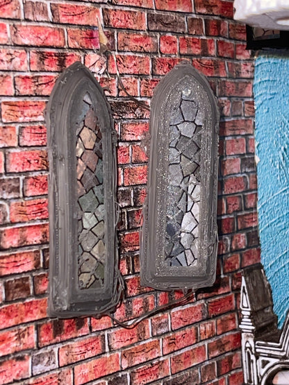 Gothic Bookshelf Book Nook Diorama with a Hidden Room (Medieval)