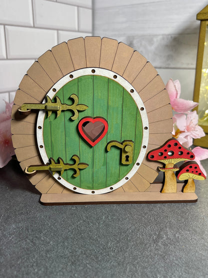 Fairy Doorway (Hand Pianted) with a Functional Door