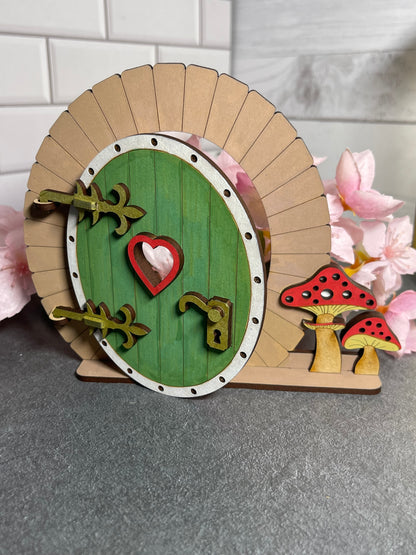 Fairy Doorway (Hand Pianted) with a Functional Door