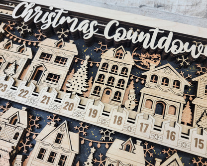 Christmas Village Countdown - Personalized!