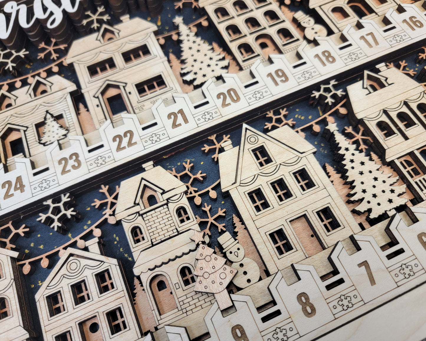 Christmas Village Countdown - Personalized!