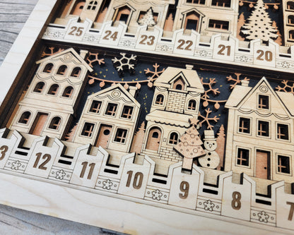 Christmas Village Countdown - Personalized!