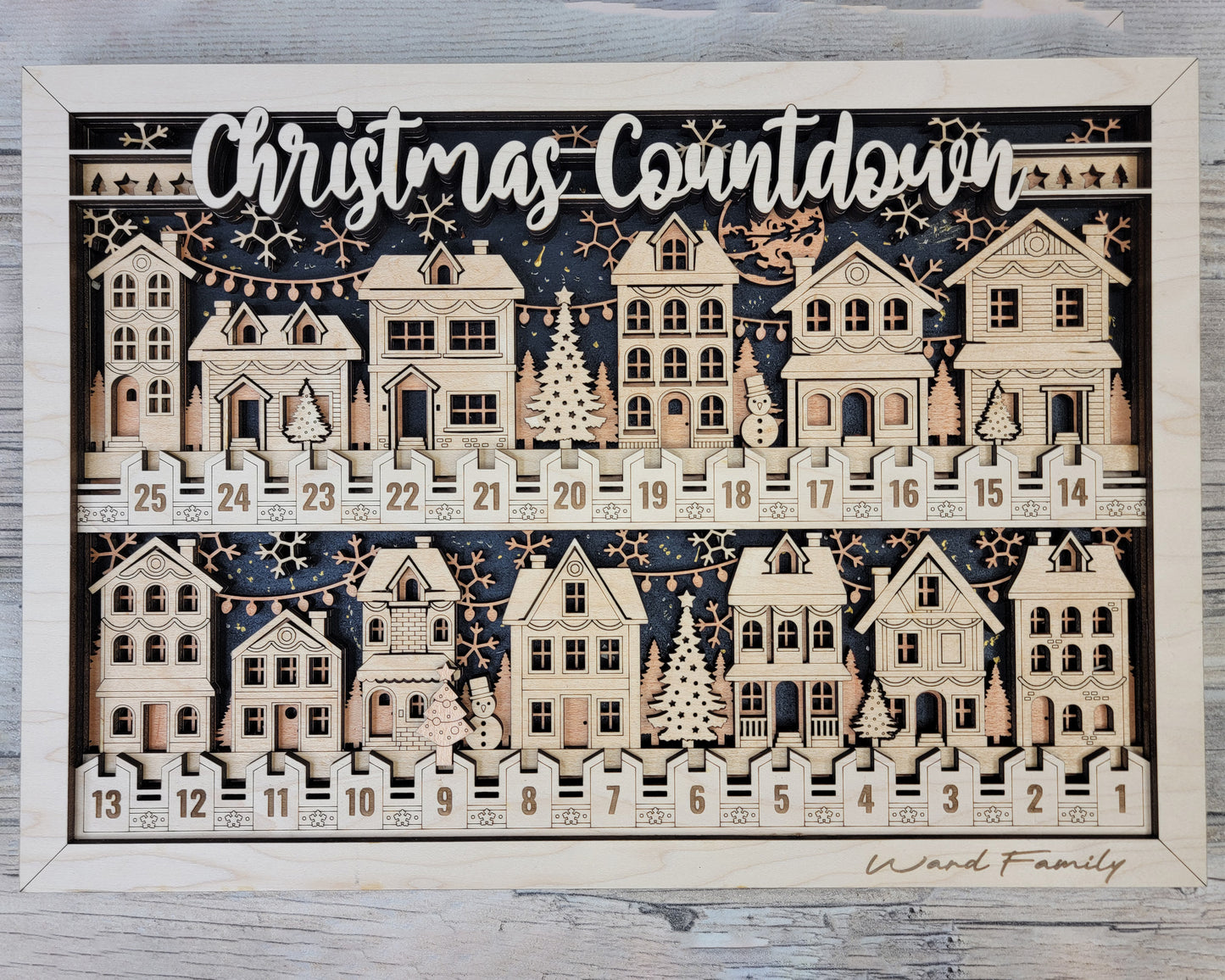 Christmas Village Countdown - Personalized!
