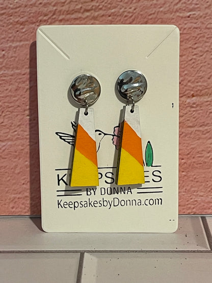 Candy Corn Stud Earrings