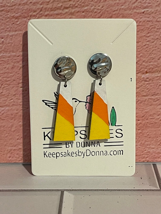 Candy Corn Stud Earrings