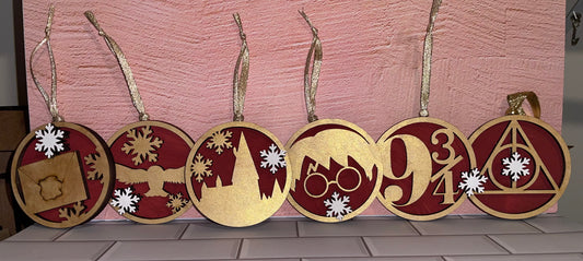 Magical Wizard School Ornaments