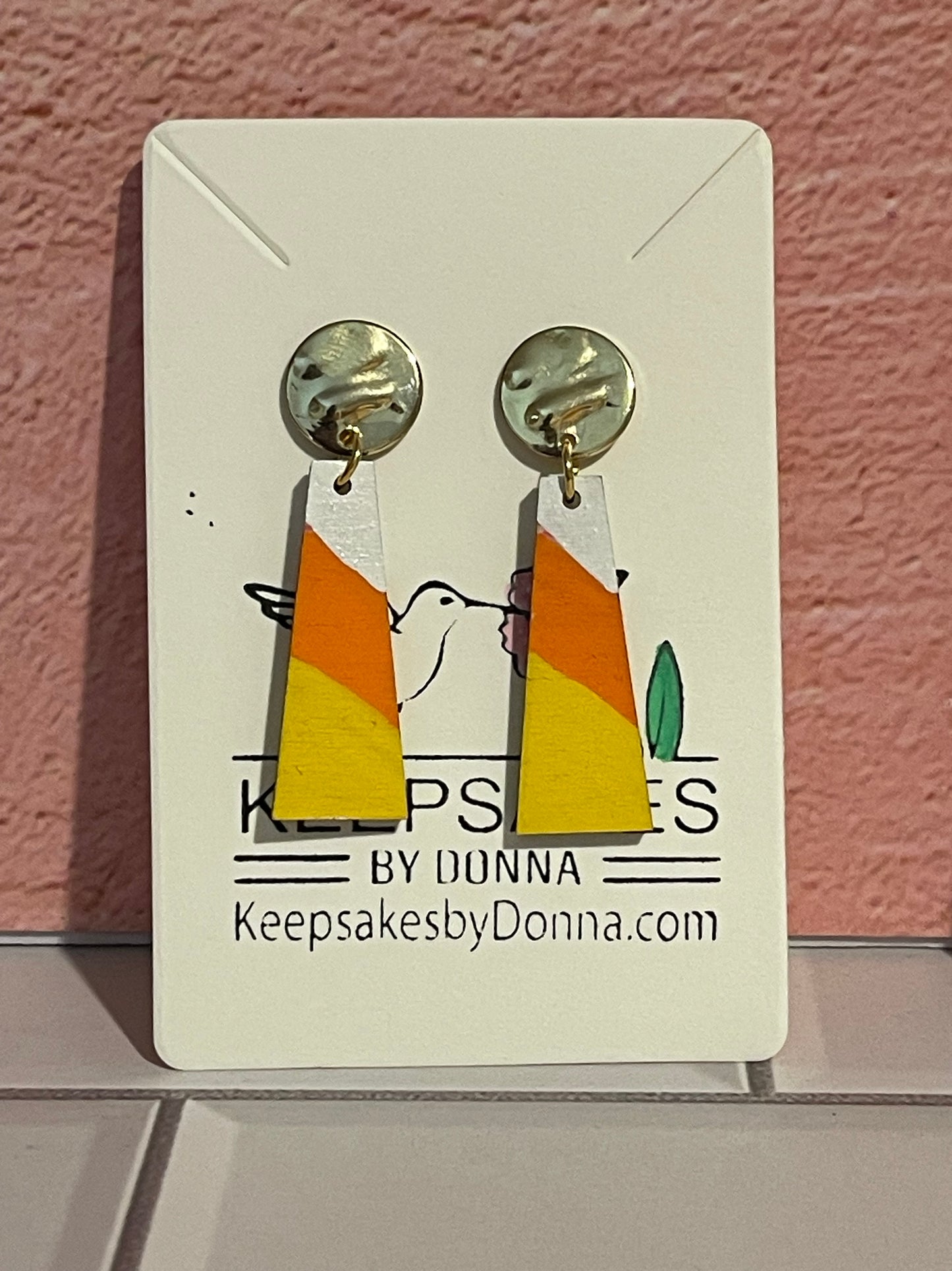 Candy Corn Stud Earrings