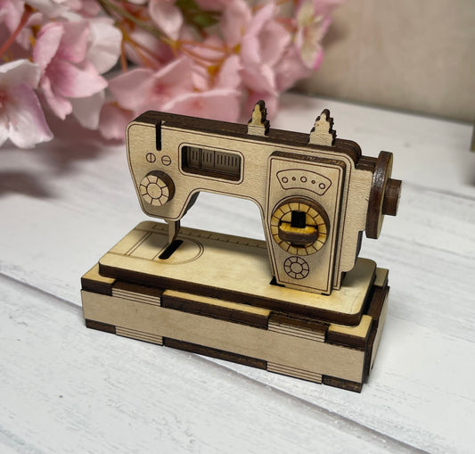 Miniature Modern Detailed Sewing Machine