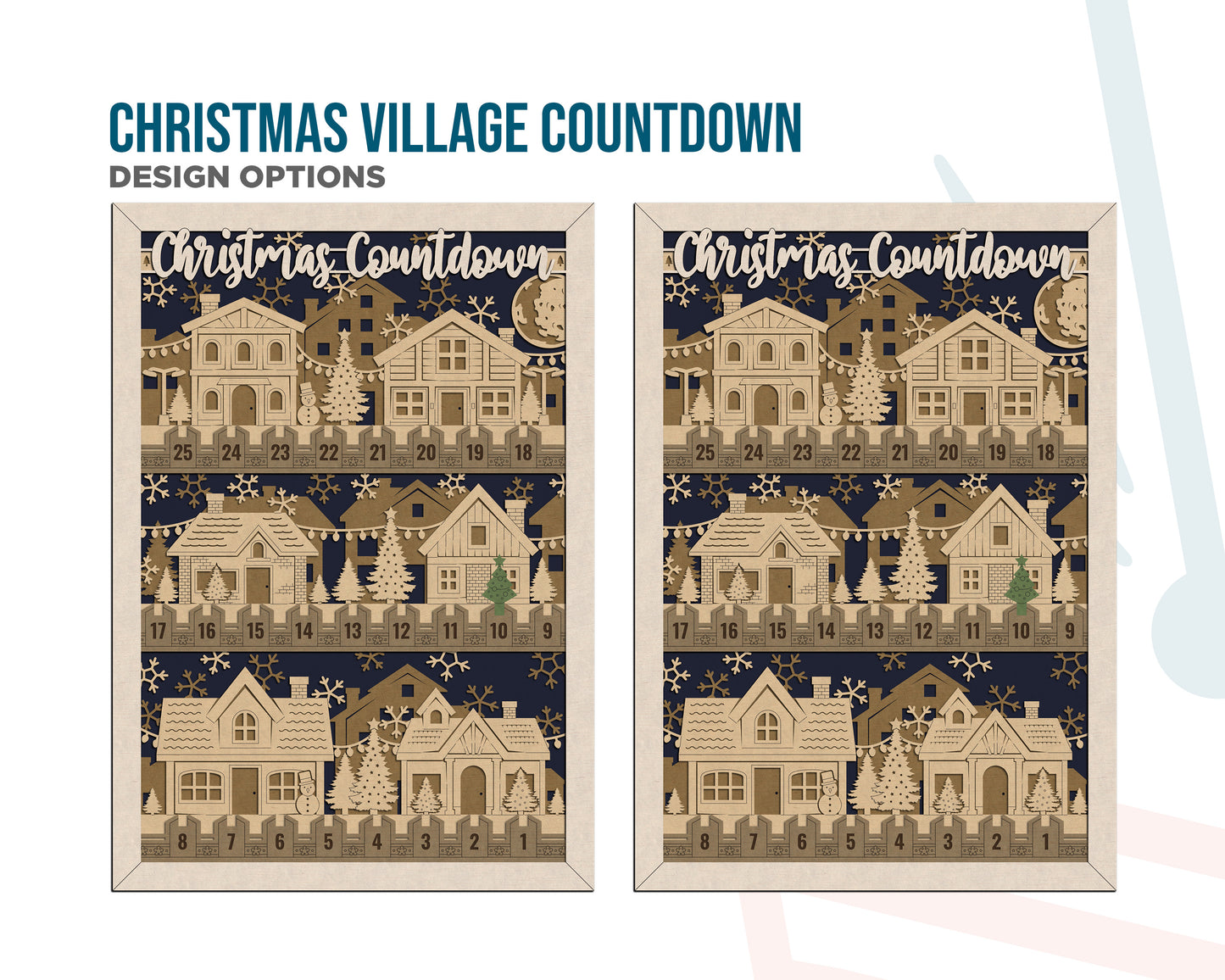 Christmas Village Countdown - Personalized!
